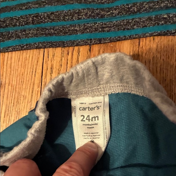 Carter's and George Teal and Camouflage Joggers and Shirt and Onesie for Boys - Picture 5 of 9